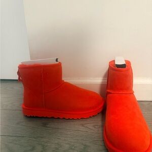 UGG Bright Peach Suede Boots